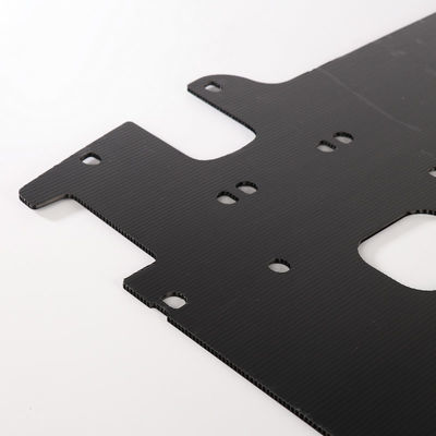 2mm - 12mm Plastic Hollow Sheet PP Black Corrugated Plastic Board Customized Cut Turnover Box