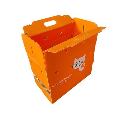 Corrugated Turnover Box Animal Moving Pet Cages plastic corrugated foldable boxes