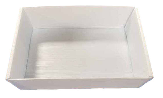 Shakeproof Corrugated Plastic Crates Waterproof White Storage Wardrobe Box
