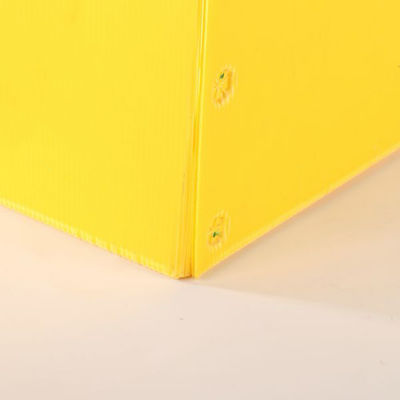 Yellow Corrugated Plastic Turnover Box Hollow Pp Carton Waterproof Packing Bin
