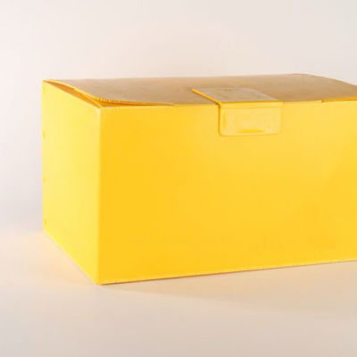 Yellow Corrugated Plastic Turnover Box Hollow Pp Carton Waterproof Packing Bin