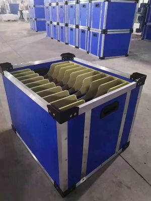 Strong Hardness Plastic Corrugated Box Blue Waterproof Plastic Turnover Bin