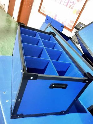 Strong Hardness Plastic Corrugated Box Blue Waterproof Plastic Turnover Bin