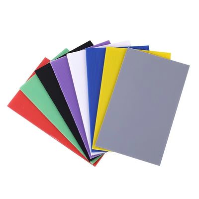 Anti Pressure Pp Hollow Corrugated Sheet Anti Corrosion Color Glossy Corrugated Plastic Board