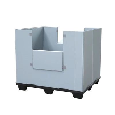 White Polypropylene Plastic Foldable Box Plastic Moving Container Customized