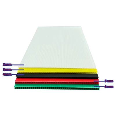 Ploypropylene Plastic Corrugated Sheet Hollow White 1500mm Corrugated Plastic Corona Board