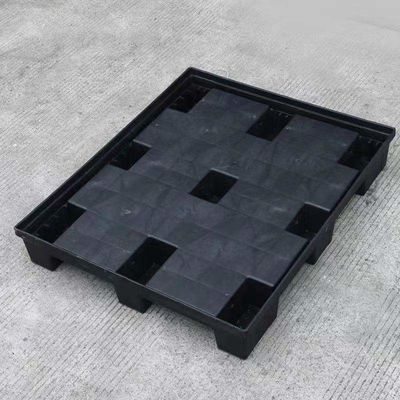Recyclable Corrugated Foldable Plastic Storage Box PP Pallet Container Black