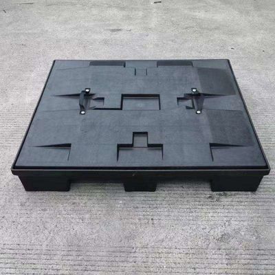 Recyclable Corrugated Foldable Plastic Storage Box PP Pallet Container Black