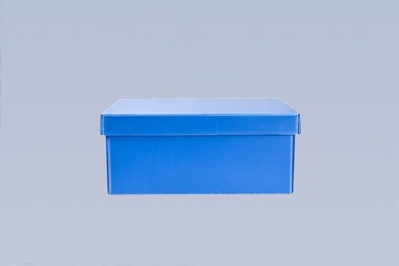 Rectangular Plastic Corrugated Box 5mm Shakeproof Fluted Polypropylene Plastic Cardboard