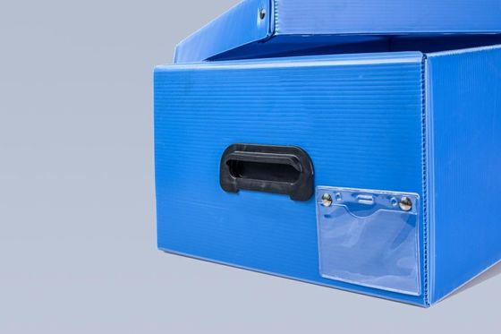 Rectangular Plastic Corrugated Box 5mm Shakeproof Fluted Polypropylene Plastic Cardboard