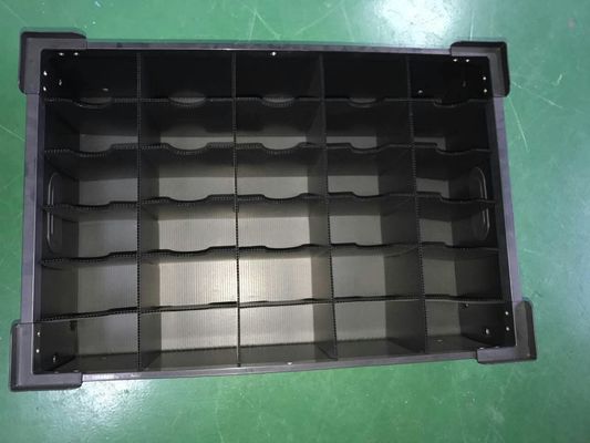PP Turnover Box Corrugated Sheet Hollow Board Partition Crates Black Plastic Cardboard Boxes