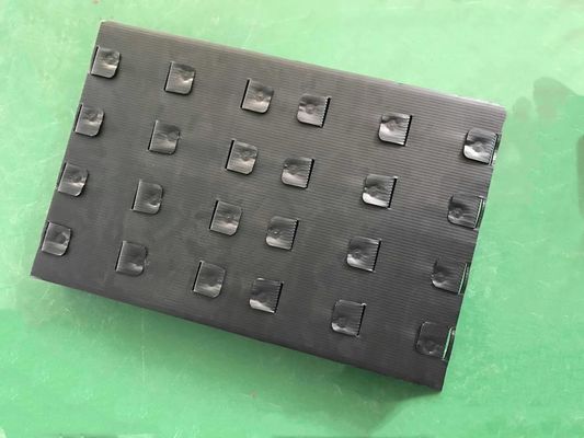 Polypropylene Black Plastic Dividers Box PP Plastic Compartment Storage Box