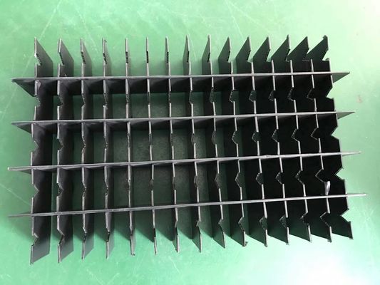 Polypropylene Black Plastic Dividers Box PP Plastic Compartment Storage Box