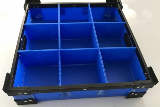 Anti UV Plastic Storage Compartments Rectangular Blue Plastic Storage Box Dividers