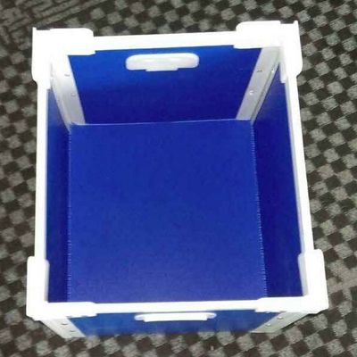 Reusable Plastic Moving Shipping Totes Box blue corrugated bins for warehouse