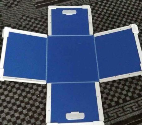 Reusable Plastic Moving Shipping Totes Box blue corrugated bins for warehouse