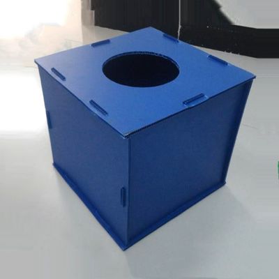 Lightweight Plastic Corrugated Box Blue Eco Friendly Plastic Packing Crates