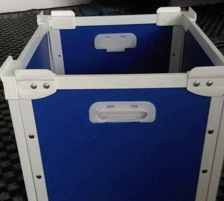 Reusable Plastic Moving Shipping Totes Box blue corrugated bins for warehouse