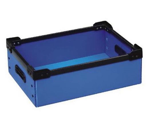 Eco Friendly Corrugated Plastic Crates Foldable  Pp Corrugated Sheet Box Green