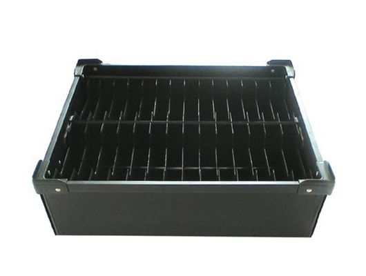 Plastic Turnover Box Partition And Dividers For Electronic Parts Corrugated Hollow Sheet