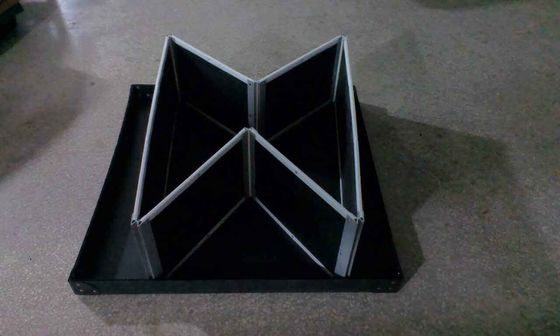 Black Corrugated Foldable Plastic Crates X Box Sleeve School Collapsible Storage Container