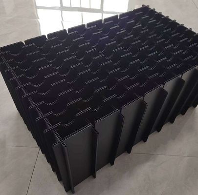 Corrugated Multi Compartment Plastic Storage Boxes Anti Static Compartment Box Plastic