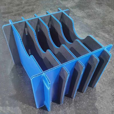 PP Corrugated Compartment Boxes Plastic Card Board Fire Resistant