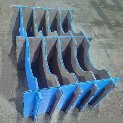 PP Corrugated Compartment Boxes Plastic Card Board Fire Resistant