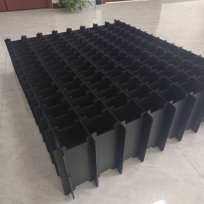 Corrugated Multi Compartment Plastic Storage Boxes Anti Static Compartment Box Plastic