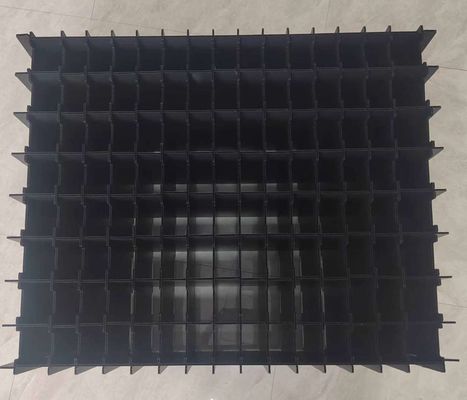 Corrugated Multi Compartment Plastic Storage Boxes Anti Static Compartment Box Plastic