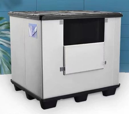 Rectangular Plastic Pallet Box PP Honeycomb Sheet Coaming Container Heavy Duty Folding Pallet Box