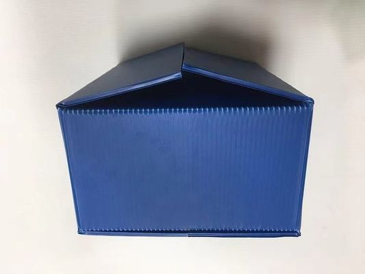 Blue Corrugated Plastic Bins Packing Storage Plastic Shipping Boxes