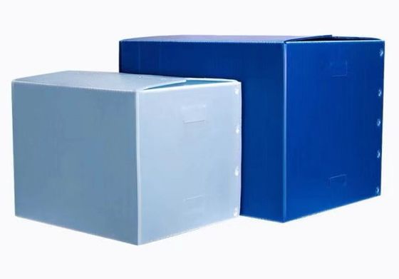Chemicals Resistant PP Hollow Stackable Plastic Boxes Anti Pressures Reusable Pallet Containers
