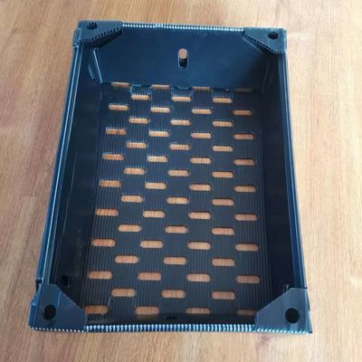 Lightweight Reusable Corrugated Plastic Crates Waterproof Stackable Warehouse Box