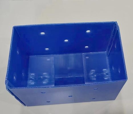 Waterproof Corrugated Plastic Crates Box Lightweight Large Plastic Box With Compartments