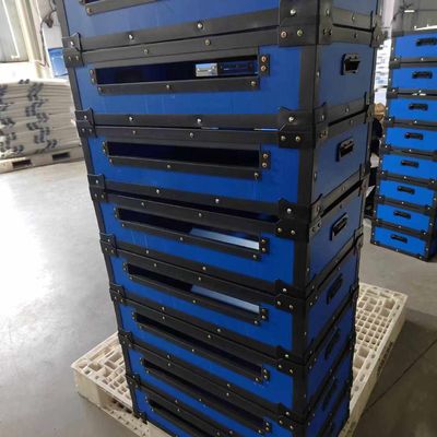 Customized Plastic Turnover Box Pp Plastic Crates Customized Handle Moving Carton