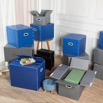 Chemicals Resistant PP Hollow Stackable Plastic Boxes Anti Pressures Reusable Pallet Containers