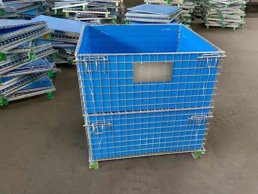 Blue Turnover Box PP Hollow Sheet Corrugated Plastic Storage Bins