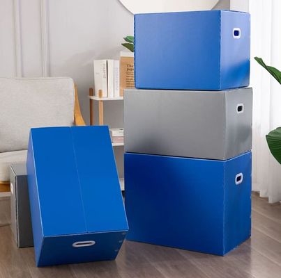 Waterproof PP Hollow Sheet Plastic Corrugated Panel Box For Company Storage