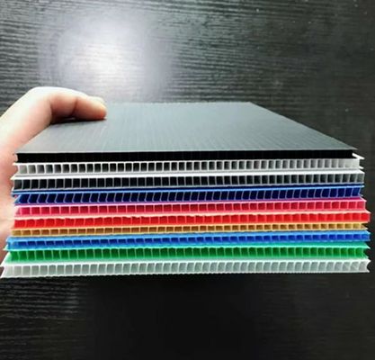 Customized Plastic Corrugated Sheet Hollow Panel Length Smooth And Matt Surface