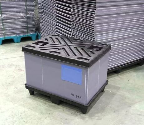 Folded Plastic Pallet Box For Marine Logistics And Storage Needs