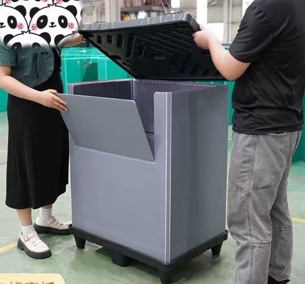 Plastic Pallet Boxes PP Corrugated Board Store And Ship Goods Container