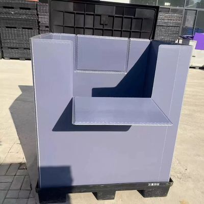 Plastic Pallet Boxes PP Corrugated Board Store And Ship Goods Container