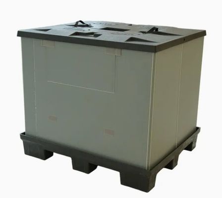 Heavy Duty Plastic Pallet Box with RFID Tracking for Logistics