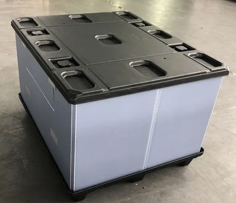 Lightweight Double Layer Plastic Pallet Box With Vacuum Forming For Logistics