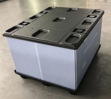 Lightweight Double Layer Plastic Pallet Box With Vacuum Forming For Logistics