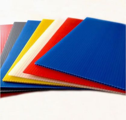 PP Hollow Plastic Board Corrugated Sheet Full Colored Products Packaging