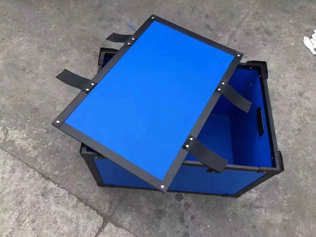 Plastic Turnover Box PP Corrugated Crates Hollow Sheet Customized Flate Surface