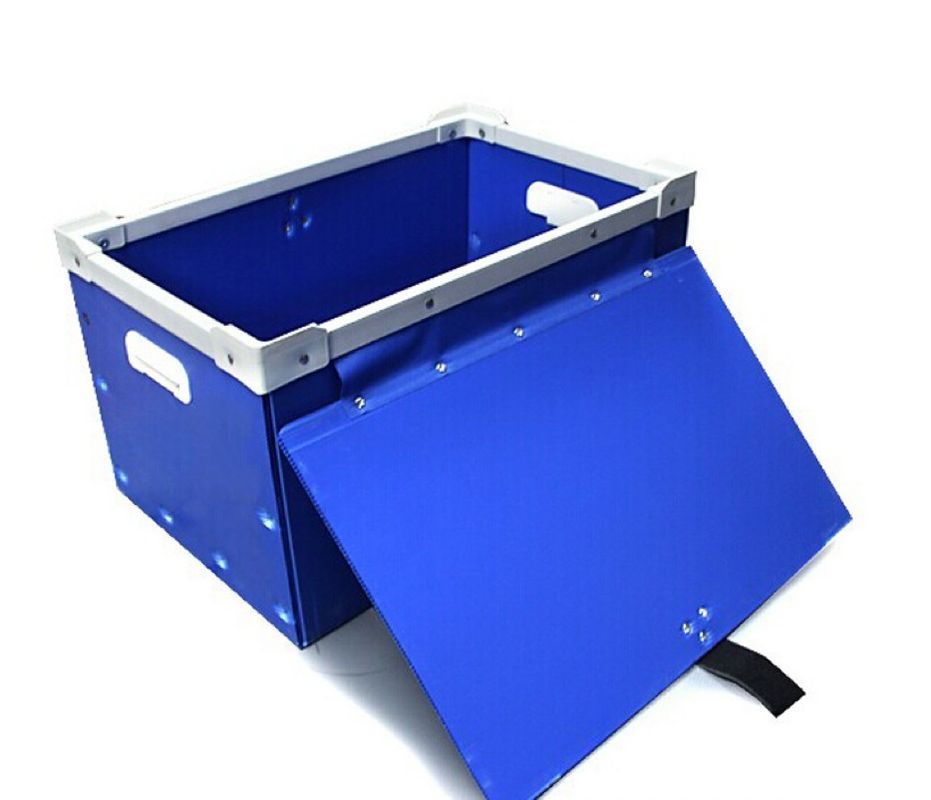 Plastic Turnover Box Durable Foldable Hollow Sheet Corrugated PP Storage Bin