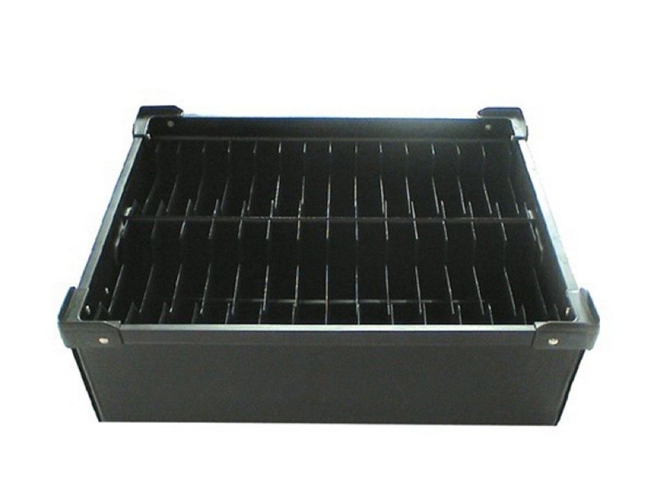 Plastic Turnover Box Partition And Dividers For Electronic Parts Corrugated Hollow Sheet